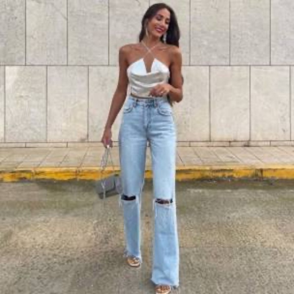 Zara High Waist Denim - Picture 3 of 8